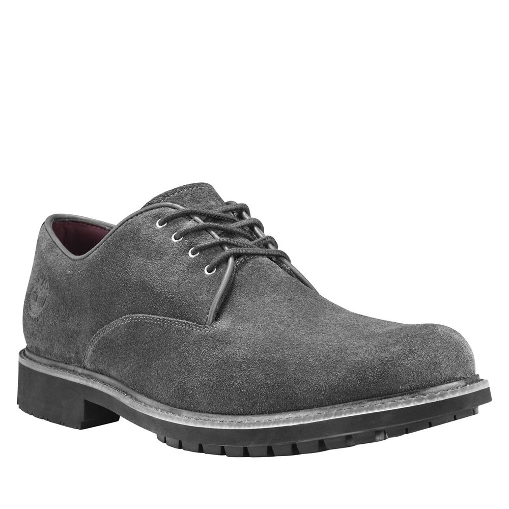 Pantofi Oxford Timberland Barbati Gri Inchis - Stormbuck Waterproof - Romania - COJTLX036